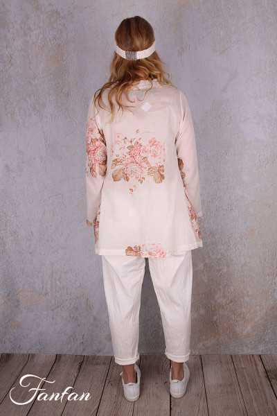 Les Ours Pantalon Gaston en Popeline de coton Ecru