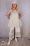 Les Ours Pantalon Ange en Gaze de Coton Rayé Bleu