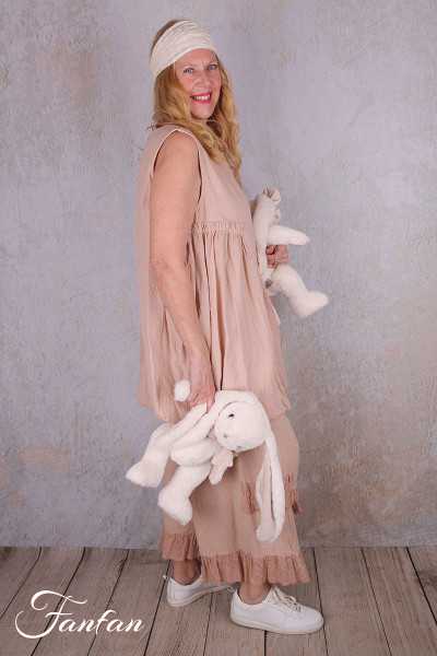 Les Ours Tunique Achille en Coton Rayé Rose