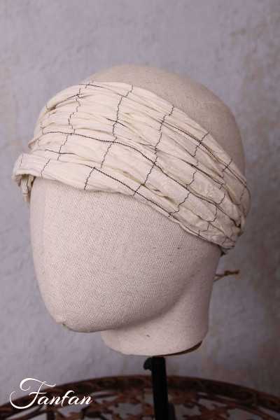 Les Ours headband Checked