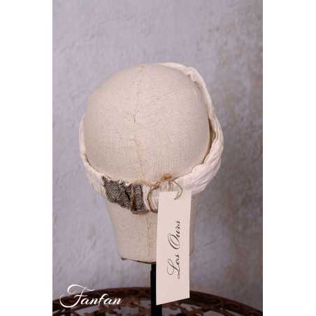 Les Ours Bandeau en etamine ecru