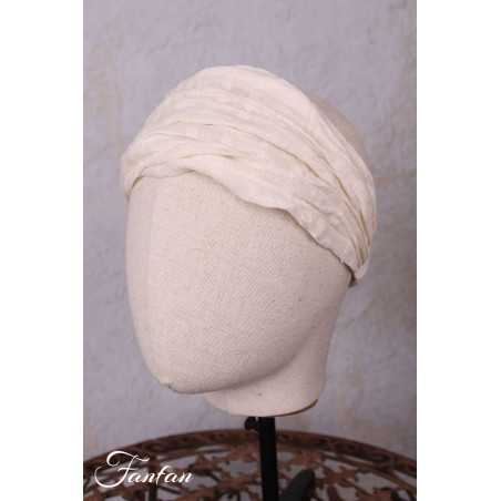 Les Ours Bandeau en etamine ecru