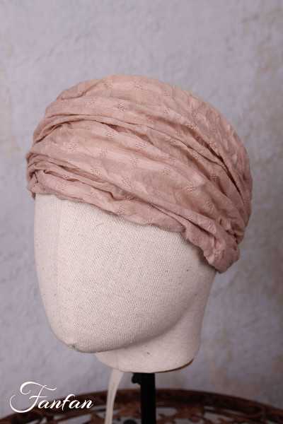 Les Ours Bandeau en etamine rose
