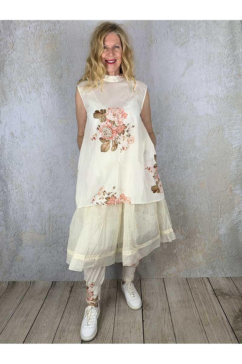 Les Ours Tunique Gabin en Coton Fleurs