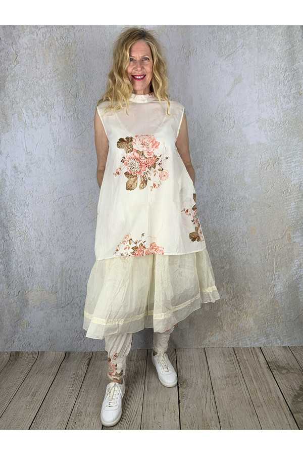 Les Ours Tunique Gabin en Coton Fleurs