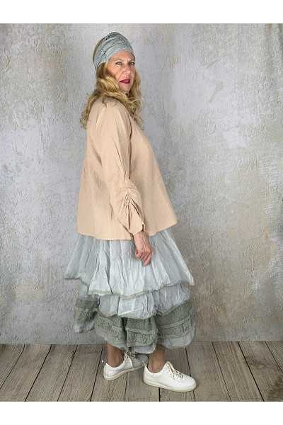 Les Ours Chemise Rosanne en Coton Rayé Rose