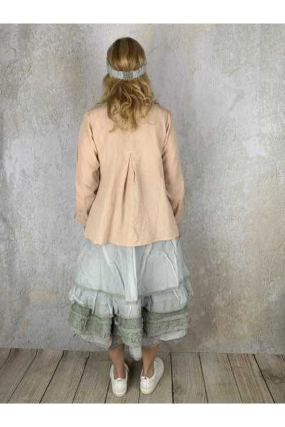 Les Ours Chemise Rosanne en Coton Rayé Rose