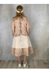 Les Ours Tunique Agatha en coton Broderie Rose