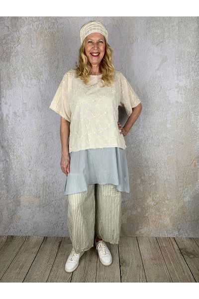 Les Ours Tunique Agatha en coton Broderie Ecru