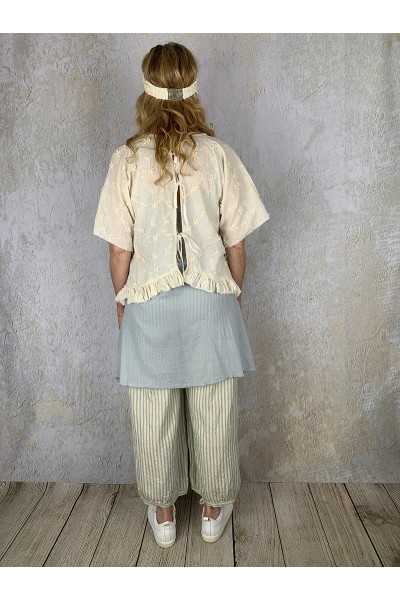 Les Ours Tunique Agatha en coton Broderie Ecru