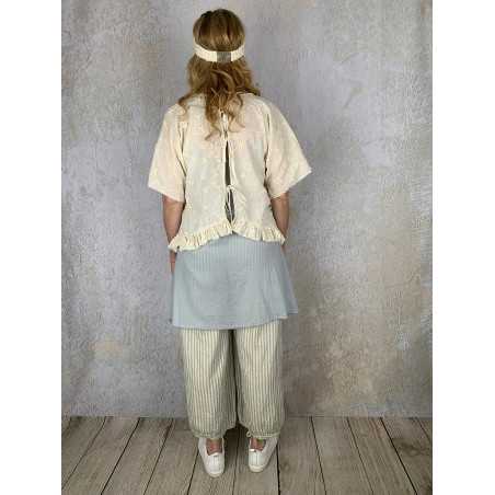 Les Ours Tunique Agatha en coton Broderie Ecru