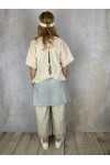 Les Ours Tunique Agatha en coton Broderie Ecru