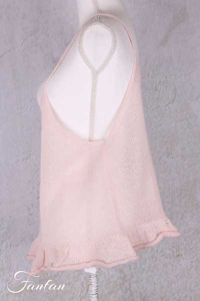 Les Ours Top Doudou en Maille Rose