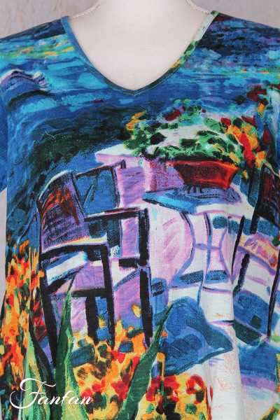 Orientique Naturally T-shirt Contemporary 22990 Santorini