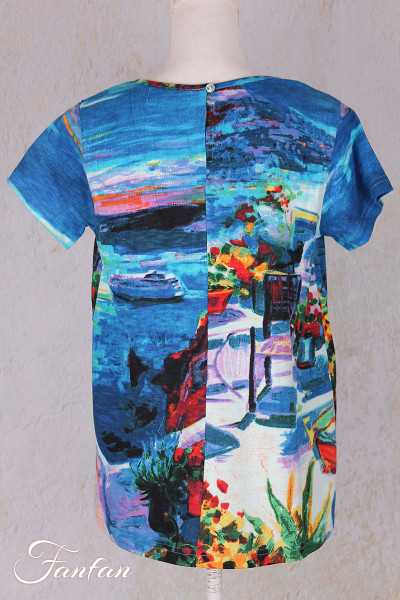 Orientique Naturally T-shirt Contemporary 22990 Santorini