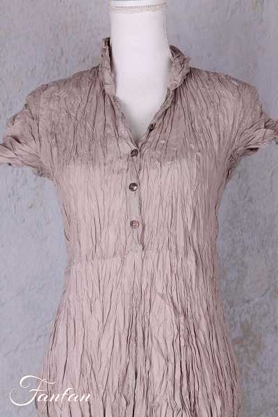 Privatsachen Robe en soie froissée Mineralter Kiesel