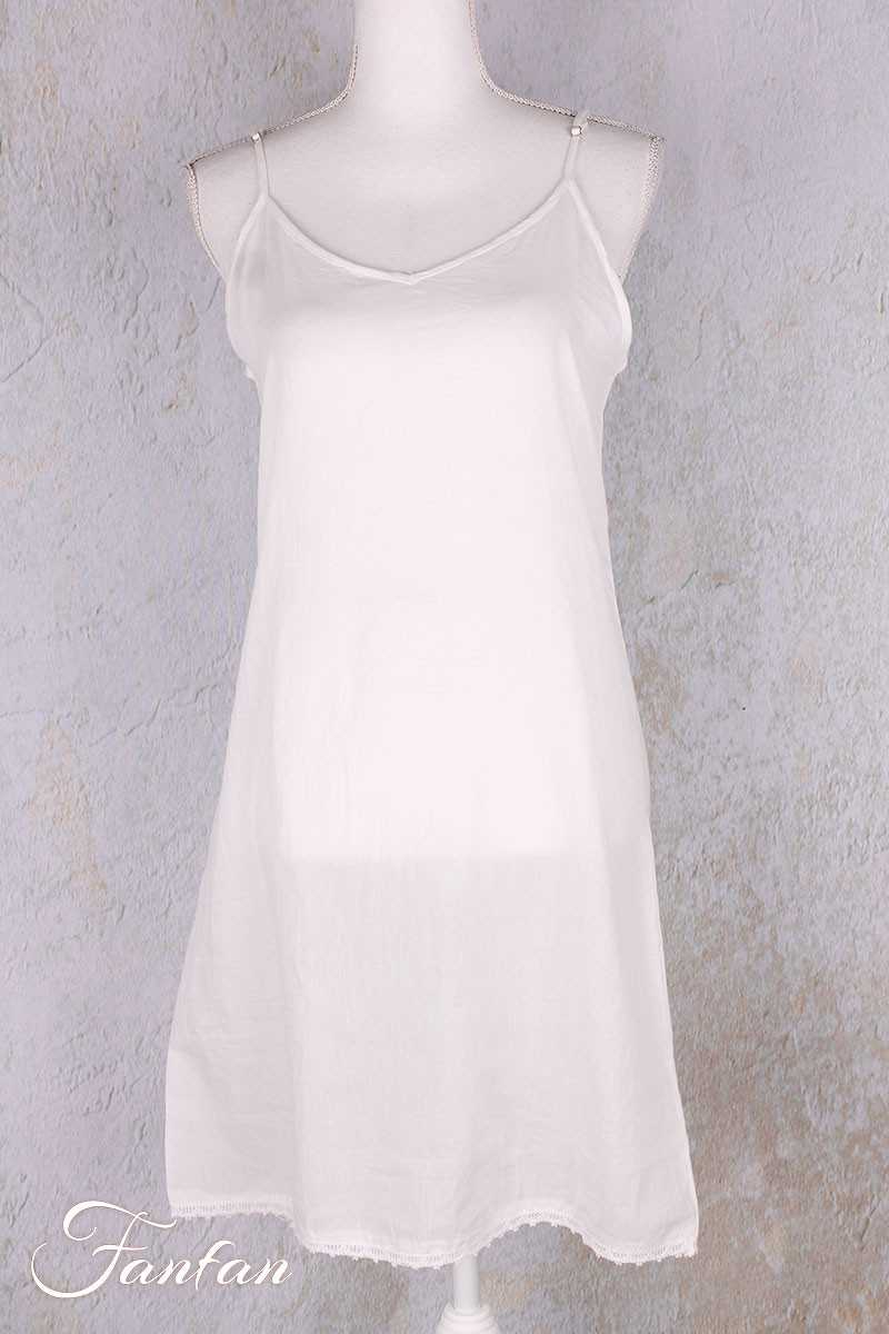 Orientique Naturally Fond de robe Court LS25 Blanc