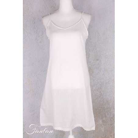 Orientique Naturally Fond de robe Court LS25 Blanc