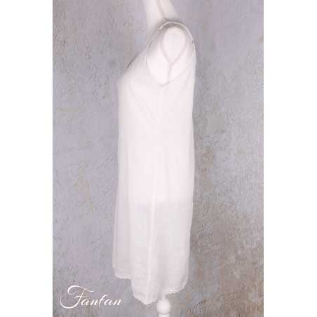 Orientique Naturally Fond de robe Court LS25 Blanc