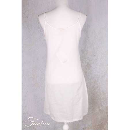Orientique Naturally Fond de robe Court LS25 Blanc