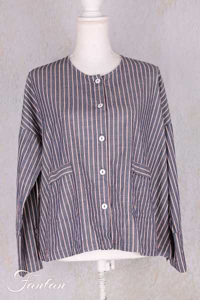 Barbara Lang veste courte Zuma VIIa rayé