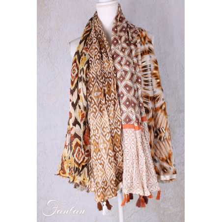 Hypnochic Grand Foulard patchwork fantaisie E
