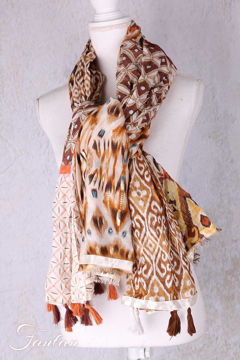 Hypnochic Grand Foulard patchwork fantaisie E