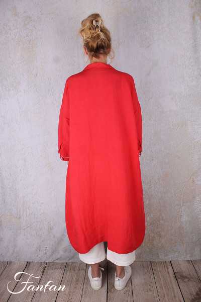 Barbara Lang Chemise longue IRA X Rouge