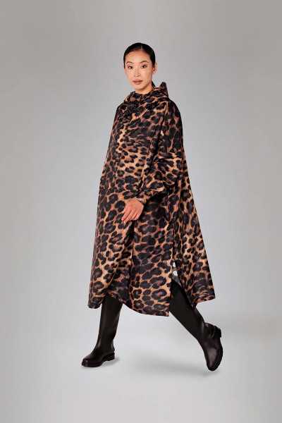 RainKiss Rain Poncho Dark Léopard