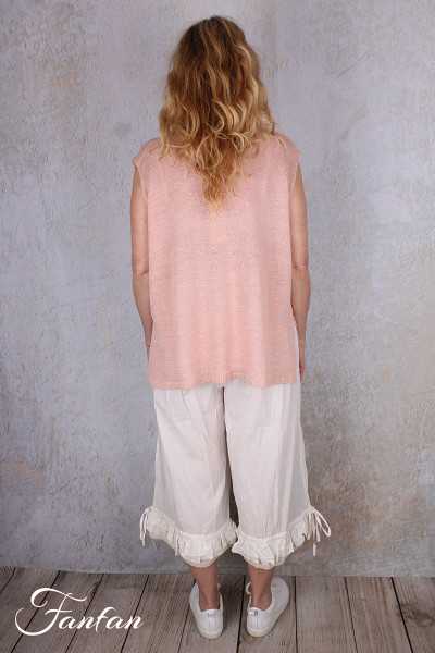 Les Ours Debardeur Eliad en Maille Rose