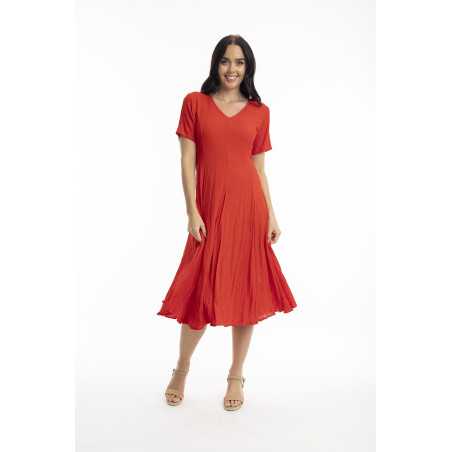 Orientique Naturaly Robe Dobby Gobet Scarlet 81312