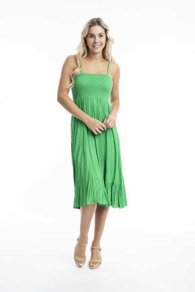 Orientique Naturally Kleid Rock Dobby Parakeet 81315