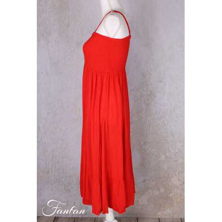 Orientique Naturally Robe Jupe Dobby Scarlet 81315