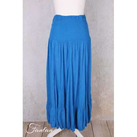 Orientique Naturally Robe Jupe Dobby Electric Blue 81315