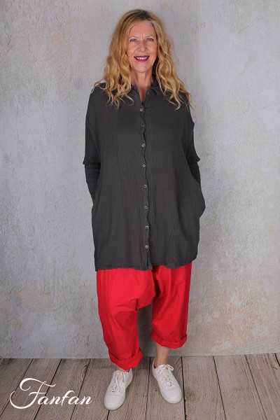 Privatsachen Blouse coton égyptien froissé Kampfaber Muskat