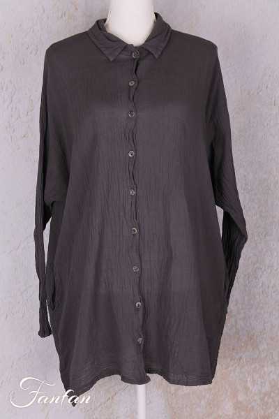 Privatsachen Blouse coton égyptien froissé Kampfaber Muskat