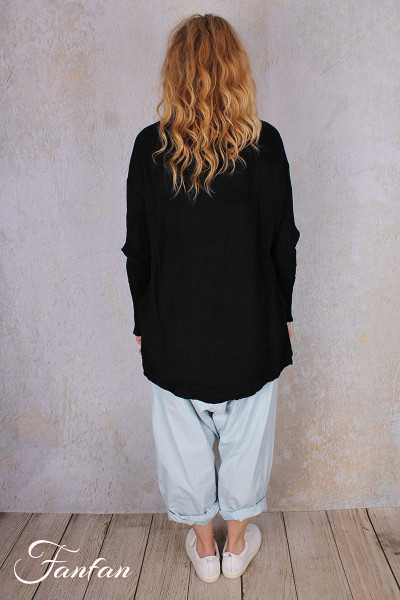 Privatsachen Blouse coton égyptien froissé Kampfaber Kaviar