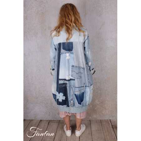 Créateur Sue Manteau en jean original