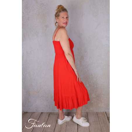 Orientique Naturally Robe Jupe Dobby Scarlet 81315