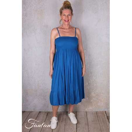 Orientique Naturally Robe Jupe Dobby Electric Blue 81315