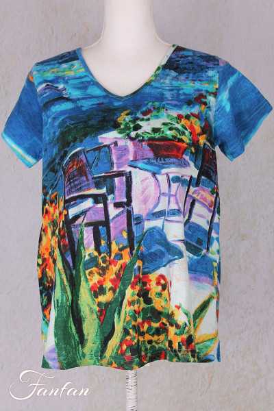Orientique Naturally T-shirt Contemporary 22990 Santorini