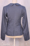Les Filles D'Ailleurs Veste en lin Blue V457