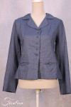 Les Filles D'Ailleurs Veste en lin Blue V457