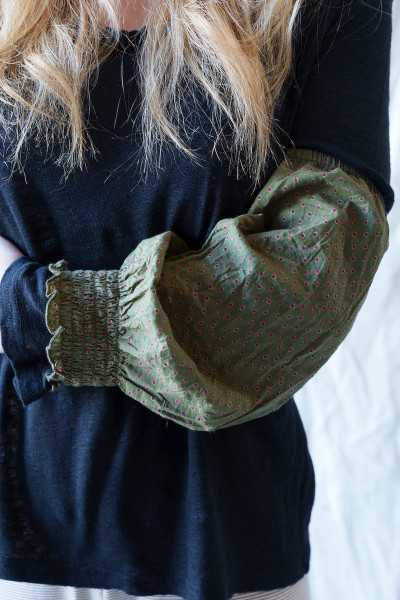 Les Ours Manchettes Mousse Pois en Coton