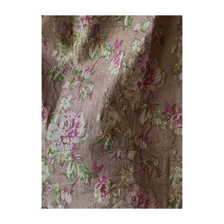 Les Ours Tunique Heimi Cognac Fleurs en Coton