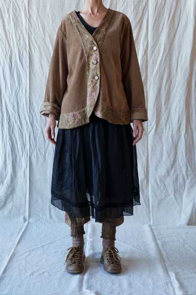 Les Ours Jacket Robin Smooth velvet Cognac