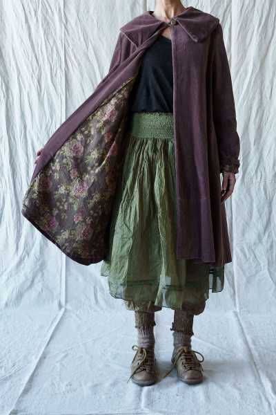 Les Ours Manteau Loune Velours Ras Bois de Rose