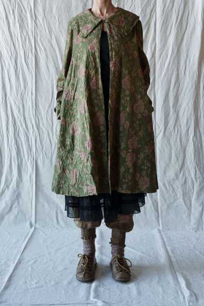 Les Ours Manteau Loune Popeline Mousse Fleurs