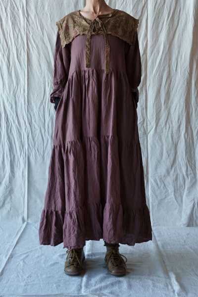 Les Ours Florentine linen dress Bois de Rose