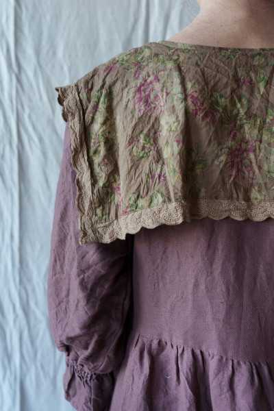Les Ours Florentine linen dress Bois de Rose